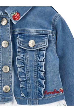 giacca in denim blu MONNALISA KIDS | 39G104RU70170062